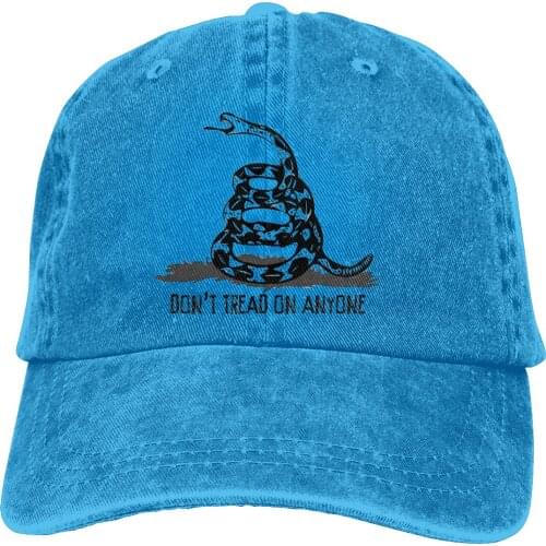 Adjustable Solid Color Baseball Cap Don't Tread On Anyone Washed Cotton Don't Tread On Me USA Sports Woman Hat