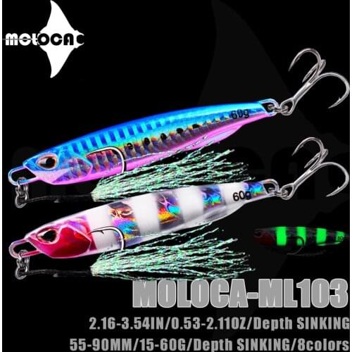 Fishing Accessories Lure Jig Sinking Weights 15-60g Glow In The Dark Holographic Iscas Artificials Bait Peche En Mer Carp Leurre