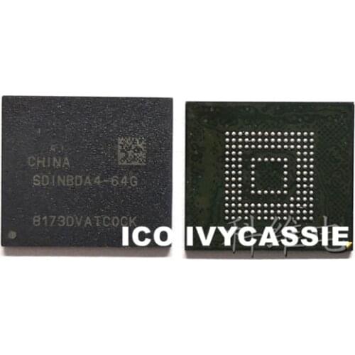SDINBDA4-64G eMMC BGA153 64GB Phone Nand Flash Memory IC Storage Chip Soldered Ball Pins