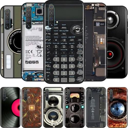 Battery Camera Calculator Silicone Cover For Realme V15 X50 X7 X3 Superzoom Q2 C11 C3 7i 6i 6s 6 Global Pro 5G Phone Case