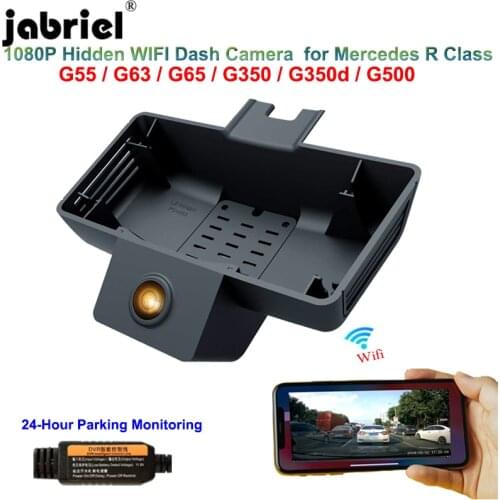 Jabriel Hidden 1080P WiFi Car Dvr Dash Camera for Mercedes Benz G500 G350 G350d G55 G63 G65 AMG w463 w463a 2007 2010 2017 2018