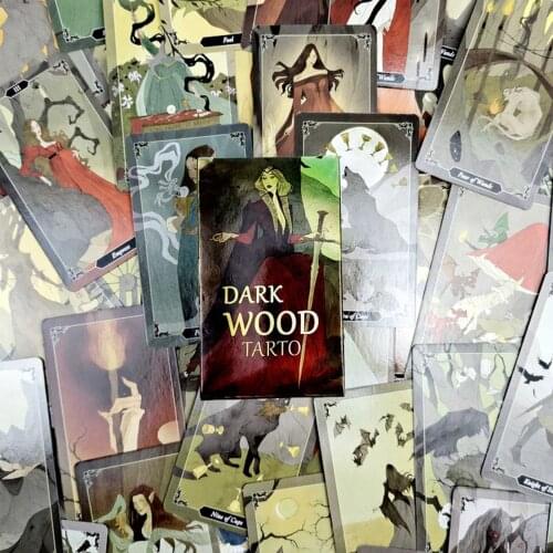 Modern Witch Tarot Cards Dark Forest Interactive Board Tarot Games Cards Full Chinese English Version Family Party Game Cards