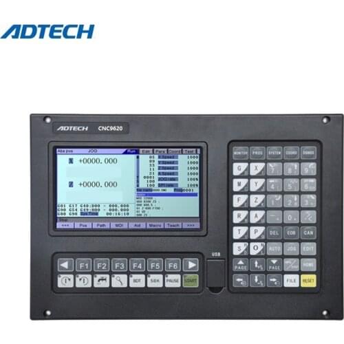 Latest version 7" screen 2 axis ADTECH CNC9620 CNC lathe turning machine Controller