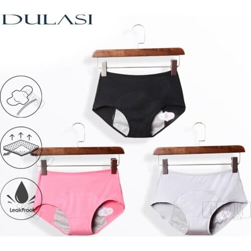 Menstrual Panties Period Physiological Pants Female Cotton Leak Proof Sexy Underwear Breathable Briefs for Girls Warm 3 pcs/lot