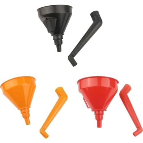 Universal Car Motorcycle Pour Oil Tool Petrol Kerosene Plastic Filling Funnel with Soft Pipe Spout