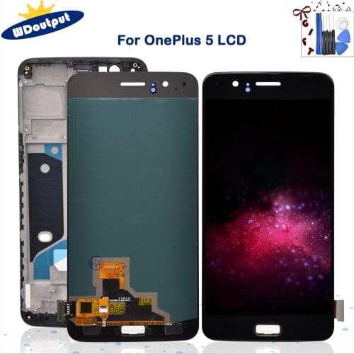 5.5"Super AMOLED For Oneplus 5 LCD Screen Display+Touch Digitizer With Frame For Oneplus 5 A5000 LCD Display Screen