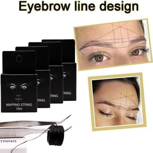 10m Tattoo thread Eyebrow Marker thread Tattoo Brows Point Pre Inked Brow Tattoo Pre-Inked Mapping String Eyebrow Thread makeup