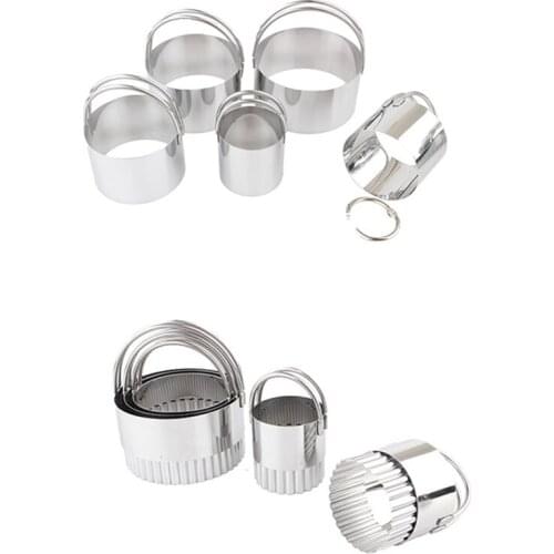 10Pcs/Lot Cookie Cutter Stainless Steel Round Cake Mold Star Biscuit Mould Fondant Cutting Pastry Cutter