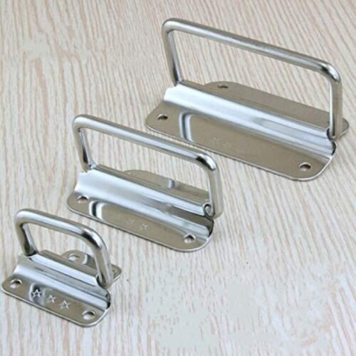 2Pcs Stainless Steel Folding Pull Handles Cabine Drawer Pull Knobs Cupboard Wardrobe Door Handles Furniture Hardware Accessories