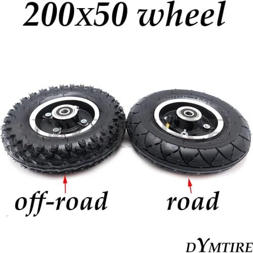 8 Inch Pneumatic Front Wheel 200x50 Tire for Electric Scooter Anti Slip Off Road Wear Resistant Tyre Accessories