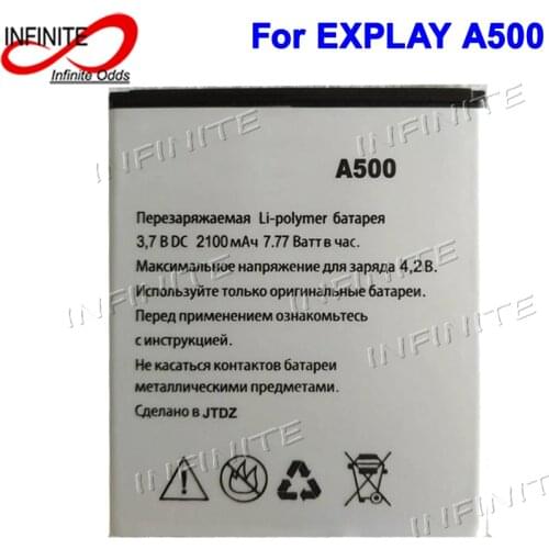 2100mAh For Explay A500 Battery Accumulator
