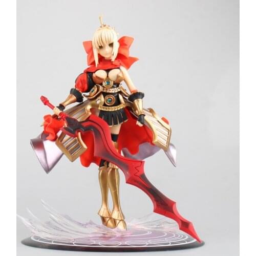 Anime Fate/EXTRA CCC Saber Nero Claudius One Piece Armor Ver. PVC Action Figure Collection Model Kids Toys Doll 24cm