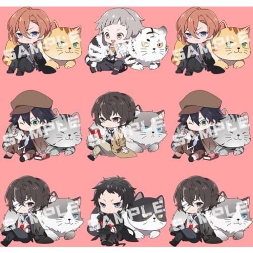 Bungo Stray Dogs Ryunosuke Akutagawa Atsushi Nakajima Anime Acrylic Figure pendant keychain Keyring Collection Model Toy