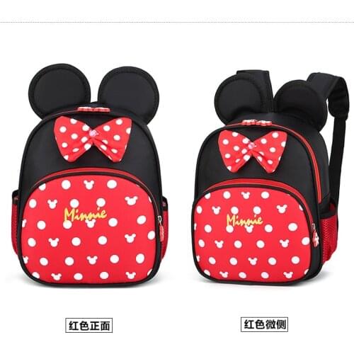 Disney mickey mouse Children school bag kindergarten boy baby new Minnie Mouse backpack 3-6 years old baby cute girl backpack