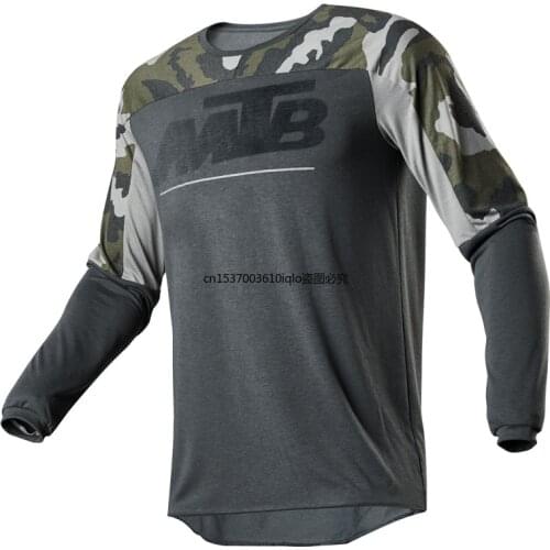 Full Sleeves MTB Jersey Quickdry Motocross Wear BMX Cycling Mountain Bike Clothing Downhill Outdoor Sport T Shirt