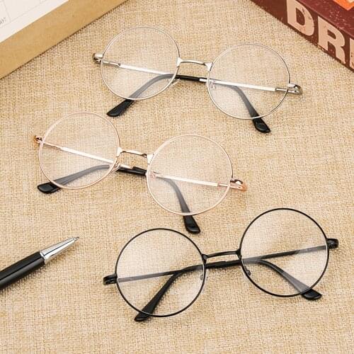 Vintage Metal Round Myopia Glasses for Women Men Fashion Ultra Light Resin Short Sight Glasses Vision Care Diopter -1.00~-4.0