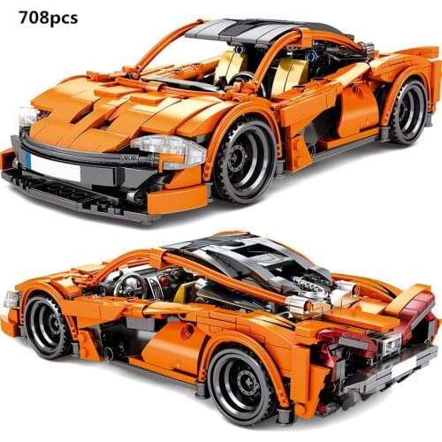 High-tech Mclarened P1 Sports Car Building Blocks Kit Bricks Speed Champions Vehicle Classic Model Kids Toys For Children Gifts