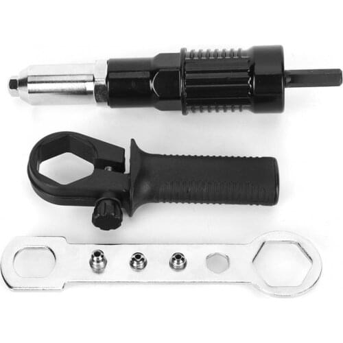 Rivet Gun Adapter Insert Set Durable High Hardness Alloy Steel Electric Handle Tool Electric cordless Rivet Gun Adapter Set