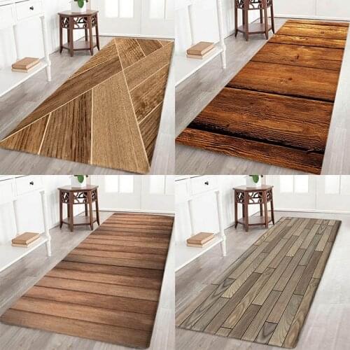 Plate floor pad Plate type flower type printing Anti-Slip absorbent flannel home floor pad