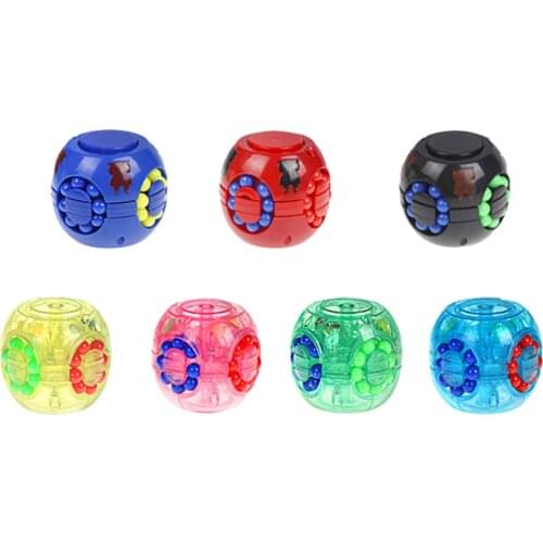 New Puzzle Little Magic Bean Rotating Hamburger Cube Top 2 In 1 3x3x3 Speed Magic Cube Educational Toys Stress Reliever Toys