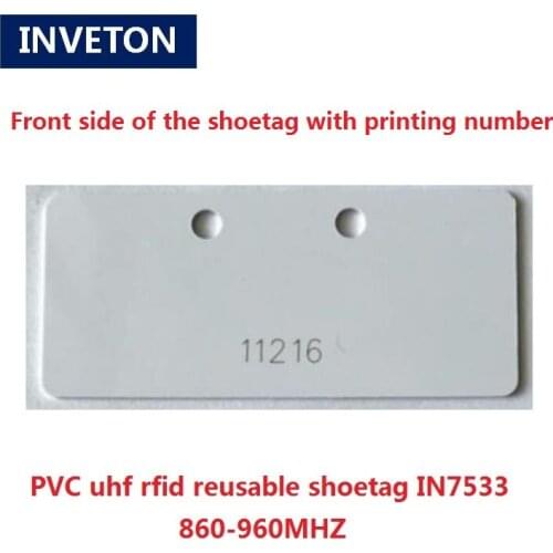 Logo Printing 860-960mhz Reusable Waterproof UHF RFID Tag for Shoes Sports Timing System PVC RFID Timing Chip