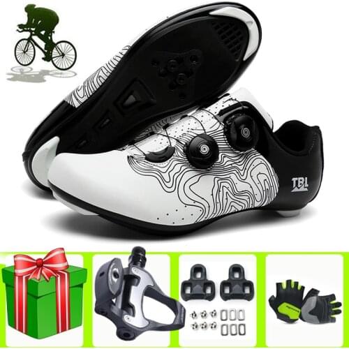 Professional Road Bike Shoes Triathlon Sapatilha Ciclismo Men Women Cycling Sneakers Self-locking Breathable Superstar Racing Sh