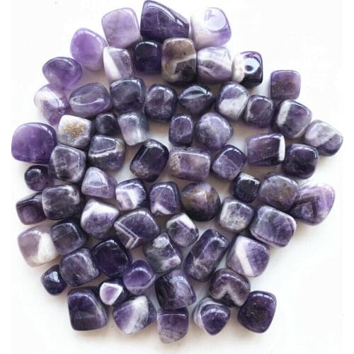 Dropshipping 50g 10-20mm Natural Dream Amethyst Crystal Stones Bulk Tumbled Gem Stone Healing Decorative Purple Crystal Stones