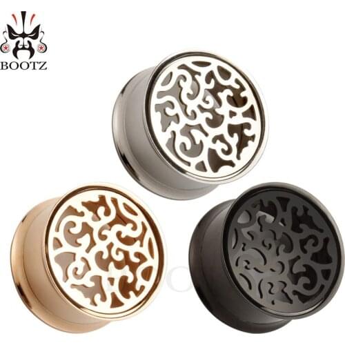 2020 2pcs stainless steel earrings ear plug tunnel piercing body jewelry single helix ear gauges free shipping