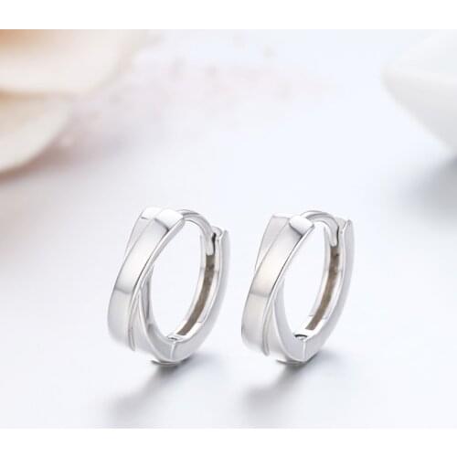 Cute 925 Sterling Silver Cross Circles Small Loop Huggie Hoop Earrings For Women Jewelry Kids Baby Toddler Girls Arose Aretes