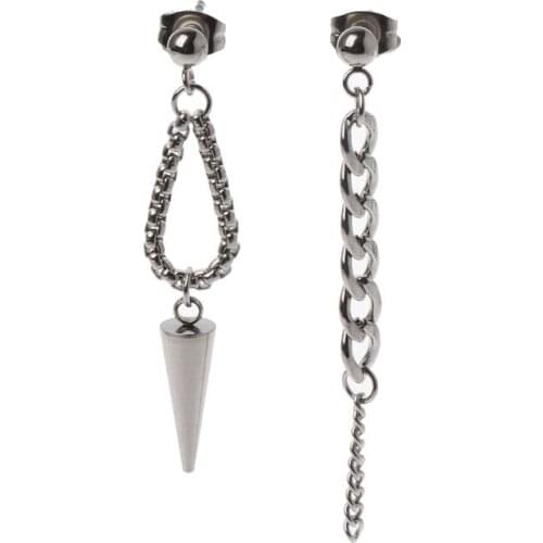 Drop Earrings Korean KPOP Bangtan Boys Album Mismatch Titanium Tassel Chain Earrings