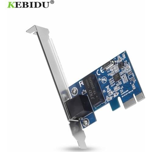 KEBIDU 1000Mbps Gigabit PCI-E Network Card Ethernet PCI Express 10/100/1000M RJ-45 LAN Adapter Converter Network Controller