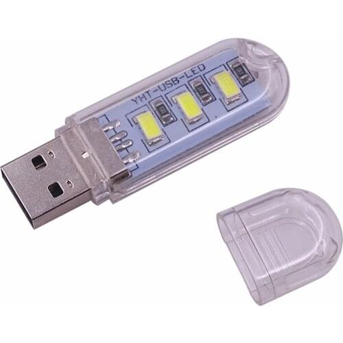 LED USB Night Light Portable Mini Computer Lamp For PC Desktop Laptop Notebook Reading USB Gadgets U Disk Light For Laptop