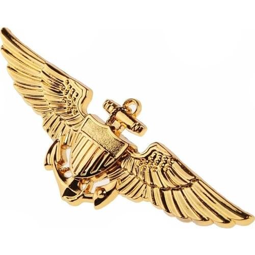 WW2 WWII US NAVAL NAVY AVIATORS METAL WINGS PIN BADGE BROOCH