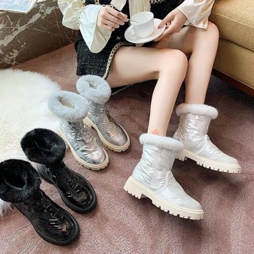 Snow boots sleeve thick-soled Martin boots womens boots winter new style short boots plus cashmere boots short boots X673