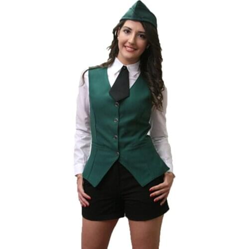 Women vest bartender bar restaurant dining room hotel maid