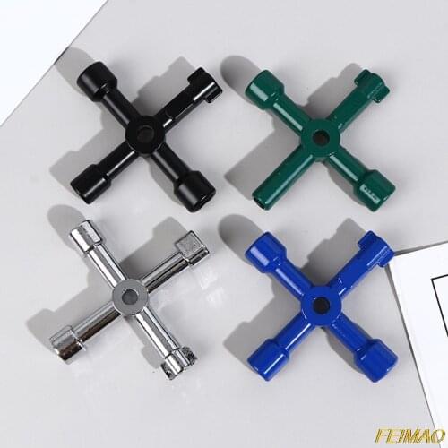 1Pc High quality multi-functional electric control cabinet triangle key wrench elevator water meter valve square hole