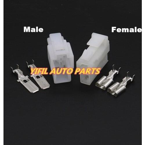 10pcs/lot DJ7022A-6.3-11 DJ7022A-6.3-21 2 Pin Map Sensor Automotive Wire Connector Motorcycle Car Engine Plug For Toyota