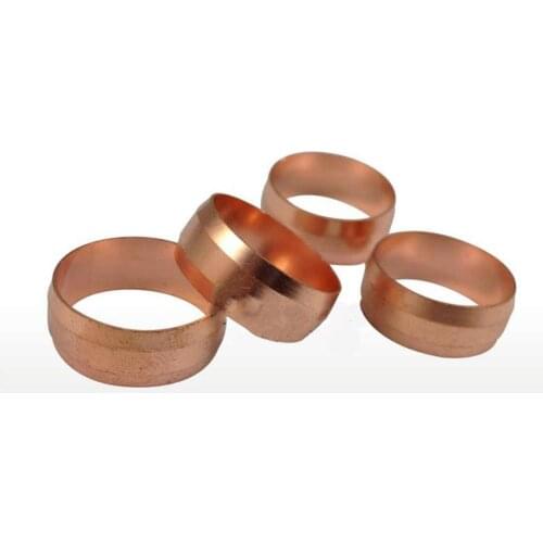 10 PCS Fit 16mm Tube OD CopperFerrule Ring For Compression Union 10 PCS Fitting Water Gas Oil