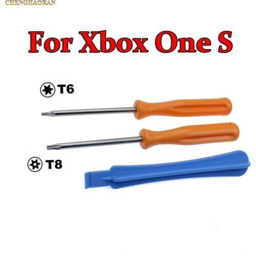 100sets Game Tools Kit For Microsoft Xbox One Elite / S Slim Controller Security Torx T8 T6 Screwdriver Tear Down Repair Tool