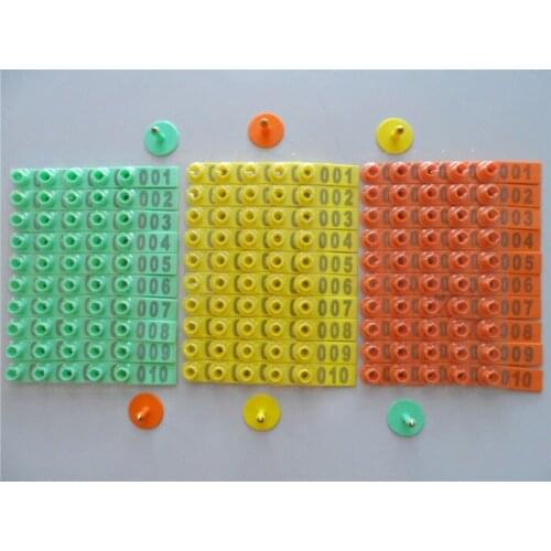 100Pcs The high quality Sheep Ear Tag Use 100 Numbers EarTag Eartag Animal Tag,free shipping