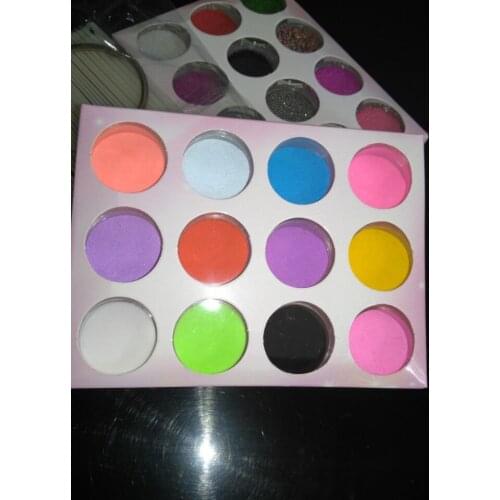 12 COLORS / LOT***NAIL ACRYLIC POWDER ART DUST UV GEL DESIGN 3D TIPS DECORATION MANICURE NAIL ART