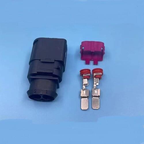 200SETS DJ70228-6.3-11 6.3mm 2Pin AMP Car Electrical Wire Connectors for Audi ,BMW,Honda,Toyota,NISSAN AND other models