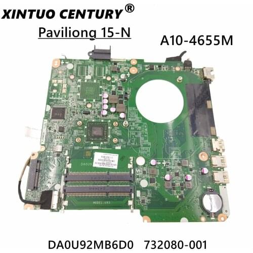 High quality For 15 15-N 15Z-N100 A10-4655M CPU Laptop Motherboard 737138-501 737138-001 732080-001 DA0U92MB6D0 100% Full tested