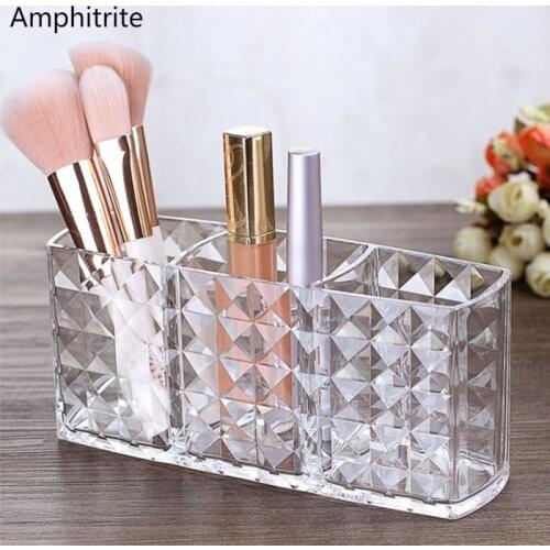 Acryl Cosmetic Storage Gift Box Make Up Brush Holder Organic Eyebrow Pencil Bad Storage Display Stand Diamond Drawer Organizer