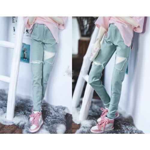 1/4 1/3 Scale BJD Accessories Doll Clothes Casual Ripped Pencil Jeans for BJD/SD MSD SD13 SD17 SSDF Uncle.Doll not included C827