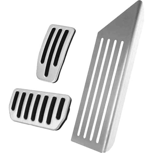 Car Vehicles Stainless Steel Rest Brake Gas Pedal Covers Anti- for Tesla Model 3 2019-2021