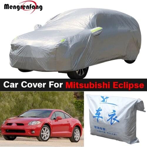 Full Car Cover For Mitsubishi Eclipse 1990-2012 Outdoor Anti-UV Sun Shade Rain Snow Ice Resistant Dust Proof Cover