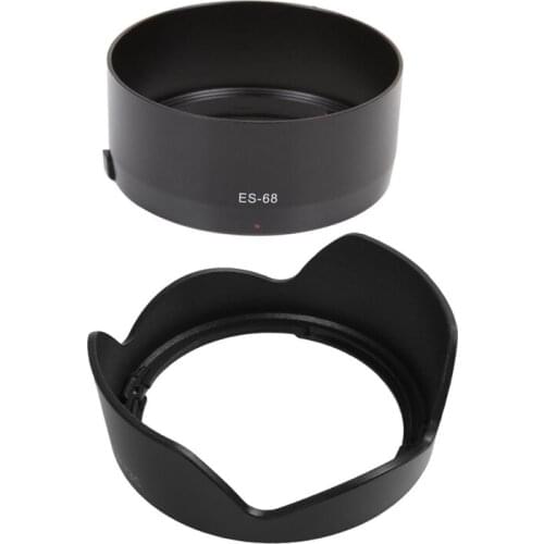 Bayonet Mount Lens Hood For Canon Ef 50Mm F1.8 STM (Replace For Canon Es-68) & EF-S 10-18Mm F/4.5-5.6 IS STM,Black