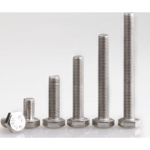 1pcs Fine Thread Hexagon Head Screws A2 Stainless Steel M12 Hex Bolts Fastener