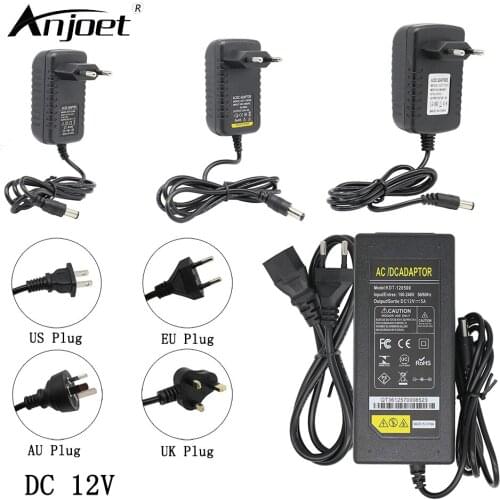 DC 12V Lighting Transformers 1A / 2A / 3A / 5A / 6A / 7A / 10A Power Supply Adapter charger For led strip laptop